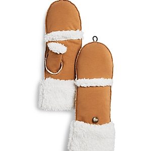 Ugg Fleece Flip Top Mittens- 4815937