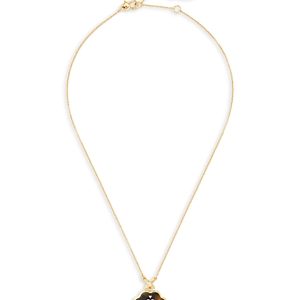 kate spade new york Breeze Along Tortoise Flower Mini Pendant Necklace in Gold Tone, 16-19- 4737530