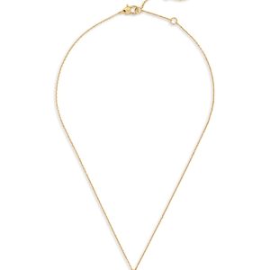 kate spade new york Cubic Zirconia Evil Eye Mini Pendant Necklace in Gold Tone, 16-19- 4737533