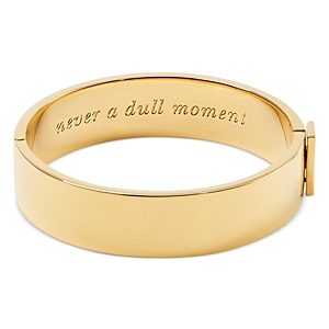 kate spade new york Idiom Never A Dull Moment Bangle Bracelet in Gold Tone- 4730705