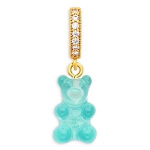 Crystal Haze Jewelry Nostalgia Pave Bear Pendant in 18K Gold Plated- 4791670