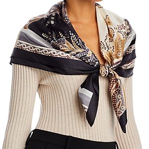 Echo Parlor Paisley Silk Scarf- 4823272