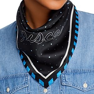 Echo The Signs Silk Square Scarf- 4823339