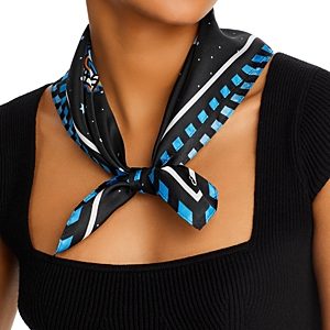 Echo The Signs Silk Square Scarf- 4823339