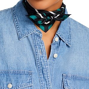 Echo The Signs Silk Square Scarf- 4823339