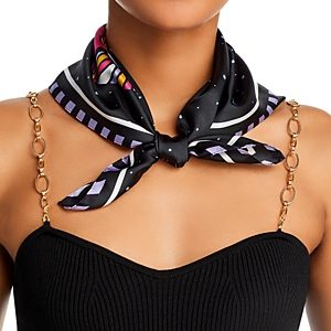 Echo The Signs Silk Square Scarf- 4823339