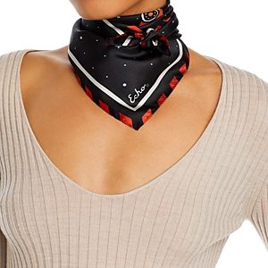 Echo The Signs Silk Square Scarf- 4823339