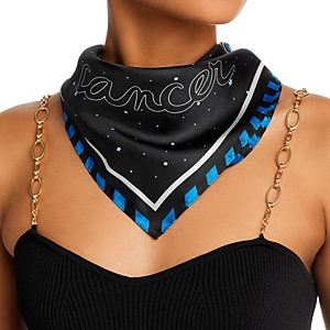 Echo The Signs Silk Square Scarf- 4823339