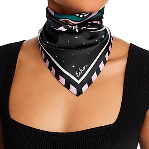 Echo The Signs Silk Square Scarf- 4823339