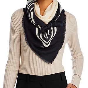 Echo Hollywood Square Wool & Silk Scarf- 4823267
