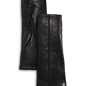 Echo Whipstitch Fingerless Leather Gloves- 4823509