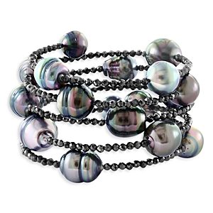 Bloomingdale's Black & Tahitian Pearls Bracelet - 100% Exclusive- 4814335