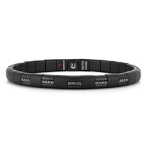 Roberto Demeglio Men's 18K White Gold & Black Ceramic Uomo Black Diamond Pura Bracelet- 4825294