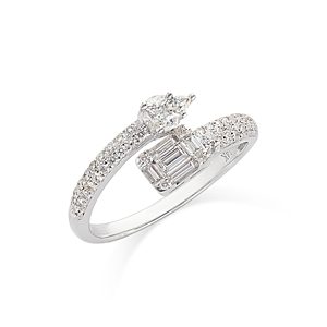 Bloomingdale's Diamond Pave Bypass Ring in 14k White Gold, 0.60 ct. t.w. - 100% Exclusive- 4495100