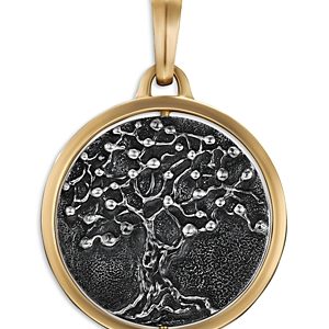 David Yurman Life & Death Duality Amulet in Sterling Silver with 18K Yellow Gold- 4558497