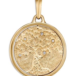 David Yurman Life & Death Duality Amulet in 18K Yellow Gold with Diamonds- 4558421