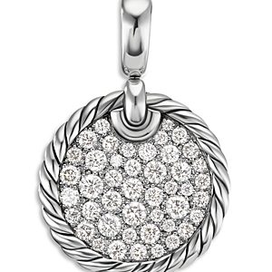 David Yurman Sterling Silver Dy Elements Pave Diamond Pendant- 4360767