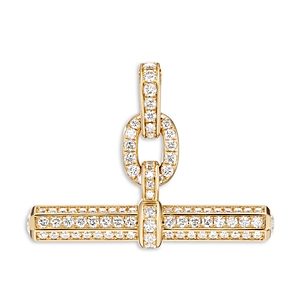 David Yurman 18K Yellow Gold Lexington Diamond Enhancer Pendant- 4201646