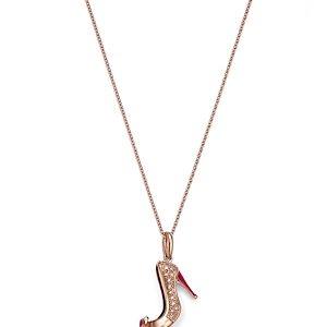 Bloomingdale's Diamond High Heeled Pendant Necklace in 14K Rose Gold, 0.10 ct. t.w.- 4814385