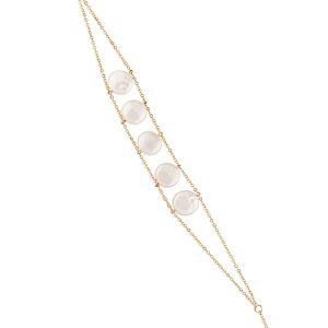 Bloomingdale's Cultured Freshwater Pearl Double Strand Bracelet in 14K Yellow Gold- 4817825