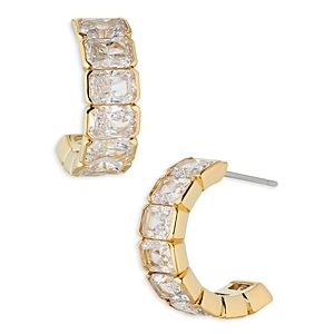 Nadri A La Carte C Hoop Earrings in 18K Gold Plated- 4768271