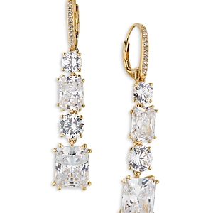 Nadri A La Carte Graduated Multi Drop Earrings in Rhodium Plated or 18K Gold Plated- 4768287