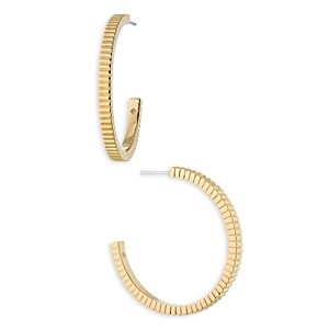 Nadri Disco Coin Edge Hoop Earrings in 18K Gold Plated- 4768202
