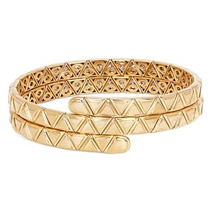 Marina B 18K Yellow Gold Triangolini Triangle Coil Bangle Bracelet- 4833564