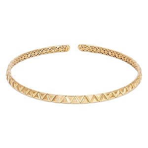 Marina B 18K Yellow Gold Triangolini Triangle Textured Collar Necklace, 13.63- 4833567