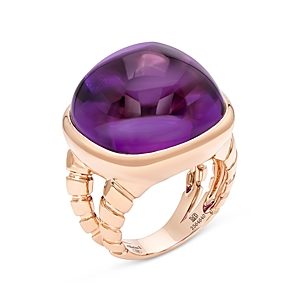 Marina B 18K Yellow Gold Tigella Amethyst Statement Ring- 4465221