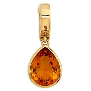 Marina B 18K Yellow Gold Trisolina Citrine Pear Pendant- 4833532
