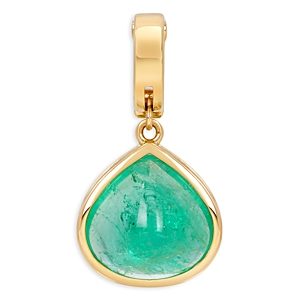 Marina B 18K Yellow Gold Trisolina Emerald Pear Pendant- 4833533