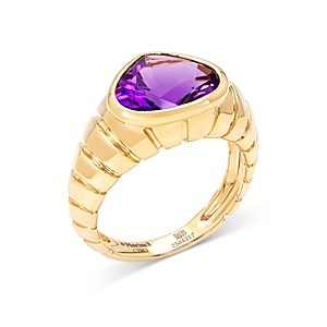 Marina B 18K Yellow Gold Timo Amethyst Statement Ring- 4803443