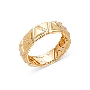 Marina B 18K Yellow Gold Triangolini Triangle Textured Band- 4833547