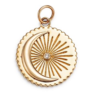 Moon & Meadow Charm Collection 14K Yellow Gold Diamond Crescent Moon Charm- 4820146
