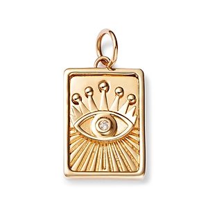Moon & Meadow Charm Collection 14K Yellow Gold Diamond Evil Eye Charm- 4820145