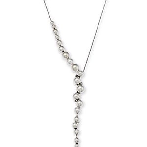Georg Jensen Sterling Silver Moonlight Grapes Ball Cluster Lariat Necklace, 17.32- 4438984