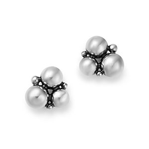 Georg Jensen Sterling Silver Moonlight Grapes Ball Cluster Stud Earrings- 4438982