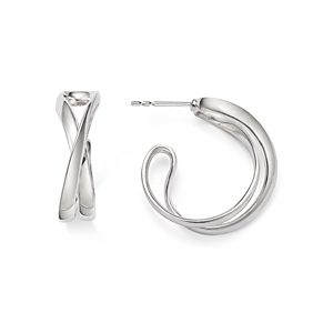 Georg Jensen Sterling Silver Infinity Hoop Earrings- 4439289