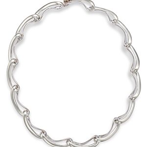 Georg Jensen Sterling Silver Infinity Link Collar Necklace, 16.93- 4439285