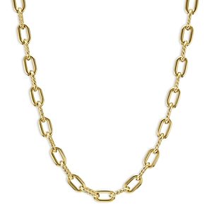 David Yurman 18K Yellow Gold Dy Madison Textured & Polished Link Chain Necklace, 18.25- 4726299