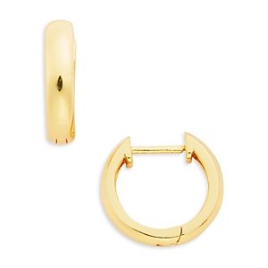 Aqua 18K Yellow Gold Plated Sterling Silver Huggie Hoop Earrings - 100% Exclusive- 4791753
