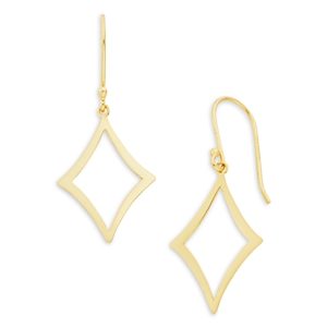 Aqua 18K Yellow Gold Plated Sterling Silver Kite Drop Earrings - 100% Exclusive- 4791754