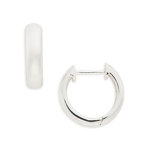 Aqua Sterling Silver Huggie Hoop Earrings - 100% Exclusive- 4791747