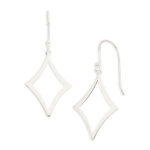 Aqua Sterling Silver Kite Drop Earrings - 100% Exclusive- 4791749