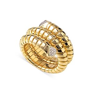 Marina B 18K Yellow Gold Timo Diamond Pave Coil Ring- 4833557