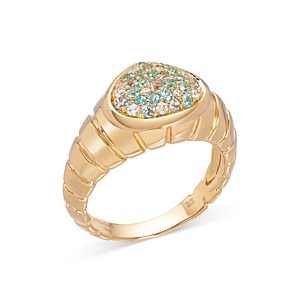 Marina B 18K Yellow Gold Timo Multi-Gemstone & Diamond Cluster Ring- 4833554