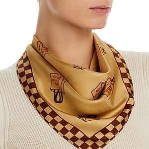 Echo Little Brown Bag Silk Scarf- 4819673