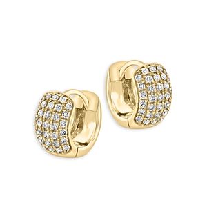 Bloomingdale's Pave Diamond Huggie Hoop Earrings in 14K Yellow Gold, 0.55 ct. t.w.- 4841815