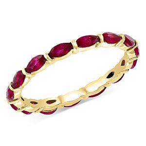 Bloomingdale's Ruby Eternity Band in 14K Yellow Gold- 4841857